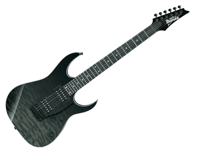 Guitarra Eléctrica Ibanez GIO RG120 Negro Degradado Verde Tapa Quilted