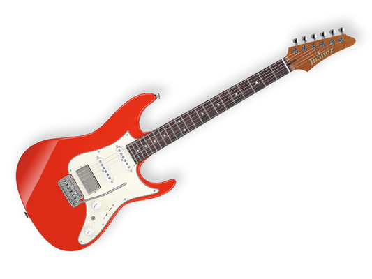 Guitarra Electrica Ibanez AZ2204NW-VR Rojo Bermellon con Estuche