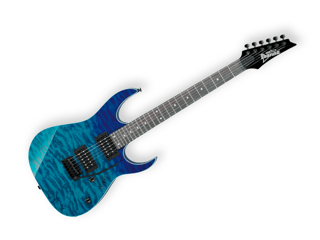 Ibanez GRG120QASP-BGD — Guitarra Electrica Ibanez ''Gio Rg'' Azul Degradado Transparente