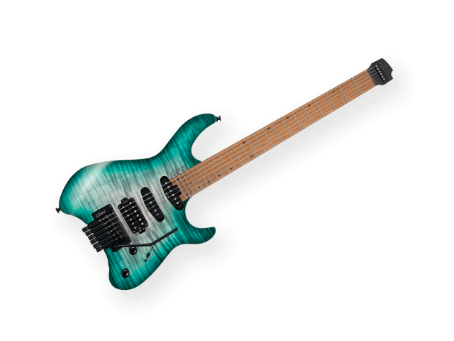 Guitarra Electica Cort Space Entintado Gris/Sombreado Verde con Funda