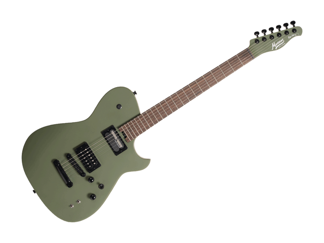 Guitarra Eléctrica Cort Meta Verde Olivo Mate