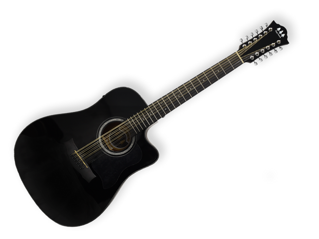 Tres Pinos TPRS-100 BK — Requinto Sierreño Electroacustico Tres Pinos, Negro