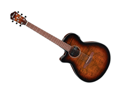 Ibanez AEG70L-TIH — Guitarra Electroacustica Ibanez ''Aeg''Zurda, Arce Café Transparente/Sombreado Café/Negro