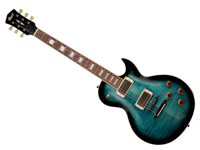 Guitarra Eléctrica Cort CR Azul Sombreado Negro