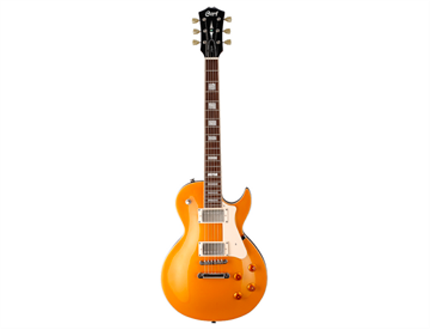 Guitarra Eléctrica Cort Classic Dorada Transparente