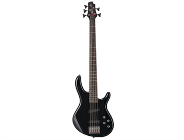 Bajo Eléctrico Cort Action V-a de 5 Cuerdas, Negro
