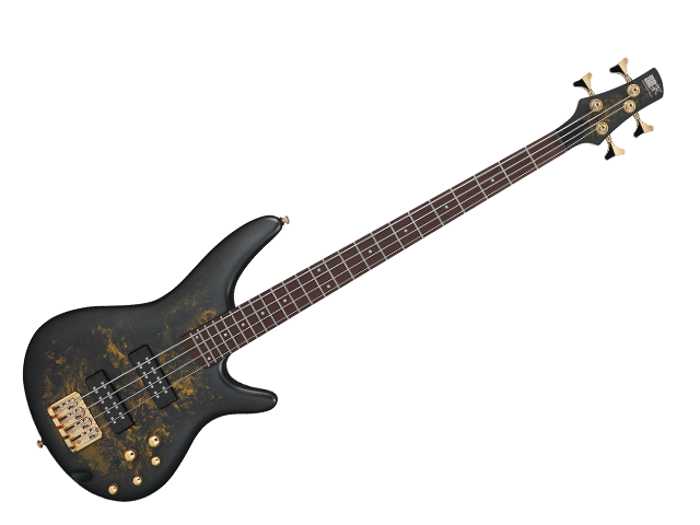 Bajo Eléctrico Ibanez SR Negro/Texturizado Dorado Mate