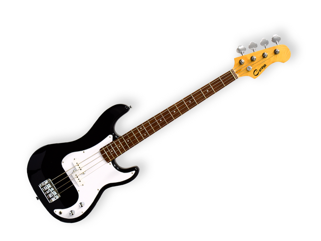 Caraya B-300 BK — Bajo Electrico Caraya, Negro Con Funda Y Tahali