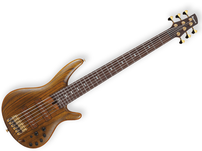 Bajo Electrico Ibanez SR5506-MHF de 6 Cuerdas, Caoba Mate con Estuche
