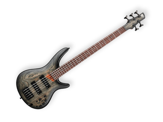 Ibanez SR605E-BKT — Bajo Electrico Ibanez ''Sr'' De 5 Cuerdas, Negro Entintado Sombreado