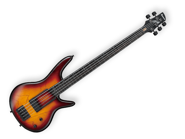Bajo Electrico Ibanez GWB205-TQF Ambar Transparente/sombreado Rojo/negro con ...