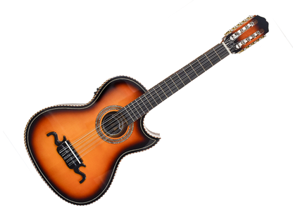 Tres Pinos TPBQ-100 BS — Bajo Quinto Electroacustico Tres Pinos, Sombreado, Sapele