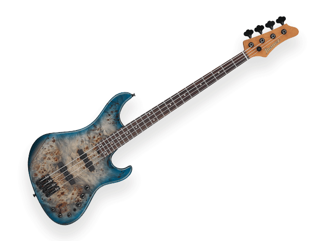 Bajo Eléctrico Ibanez Mode Entintado Gris/Sombreado Azul con Funda