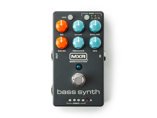 Pedal MXR Bass Synth M288 Sintetizador para Bajo Eléctrico