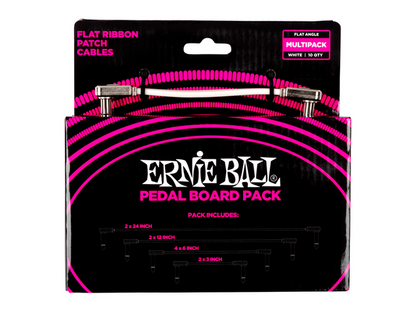 Ernie Ball 6387 — Cables Ernie Ball Pedal Board Pack(0.0762 Mts.X2+0.1524 Mts.X4+0.3048 Mts.X2+0.6096 Mts.X2)Blanco 10