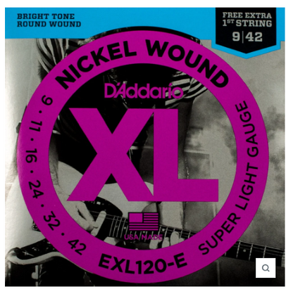 Encordadura D'Addario Guitarra Eléctrica EXL120-E