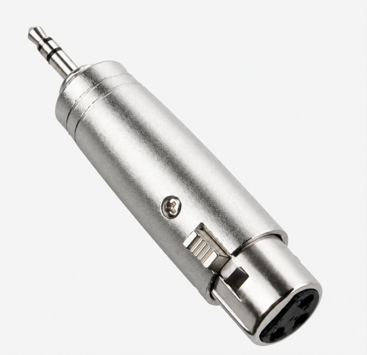 Adaptador XLR Hembra a Plug 3.5 mm Estéreo Metálico Radox | 705-037