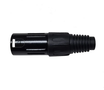 Conector XLR Macho de 3 Pines Negro Metálico Radox | 705-712