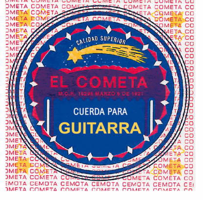 Paquete de Cuerdas El Cometa Guitarra Acero 6a con Borla Caja x6