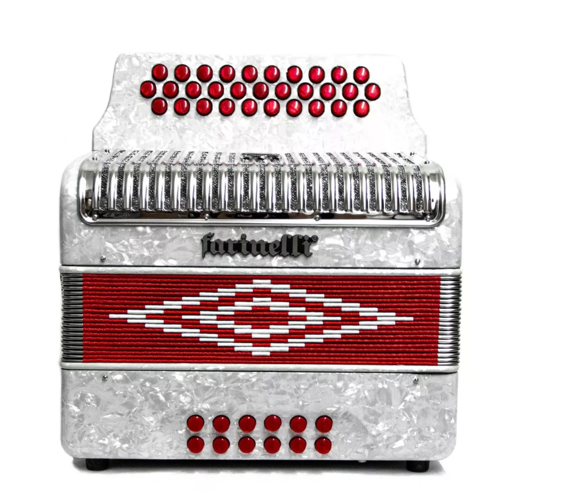 Acordeon Botones Fa Blanco 3012 Br Farinelli Premium 3012faw2hg