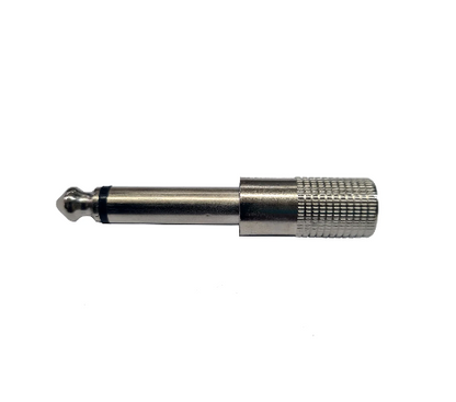 Adaptador Jack 3.5 Mono a Plug 6.3 Mono Metalico