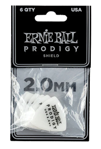 Pua Ernie Ball ''prodigy Shield'' 2.00, Blanco (6 Piezas.) 9337