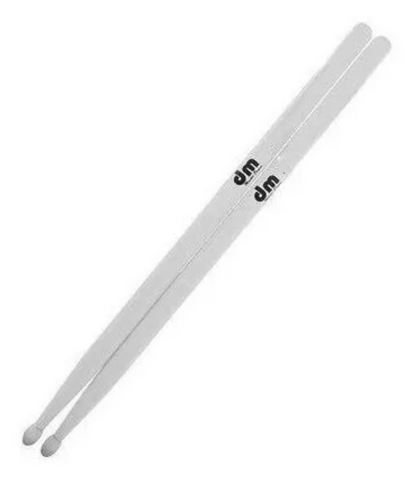 Par de Baqueta Blanca 5b Maple Punta de Nylon Dmbq050-1