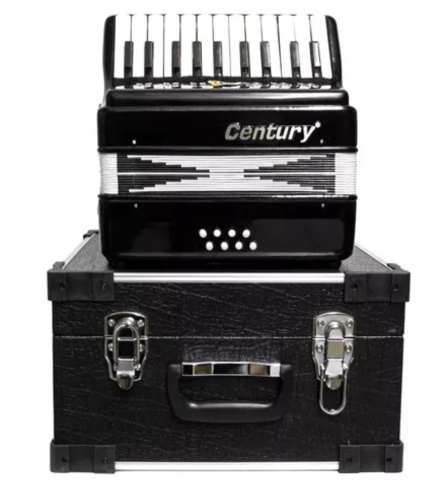 Acordeon Teclas Junior Negro 22-8 Century Cnac051