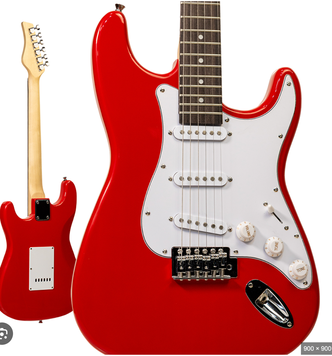 Paquete Guitarra Eléctrica Gilmore Stratocaster Roja N