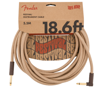 Cable de 18,6' de Angularidad, Cáñamo Puro Nat