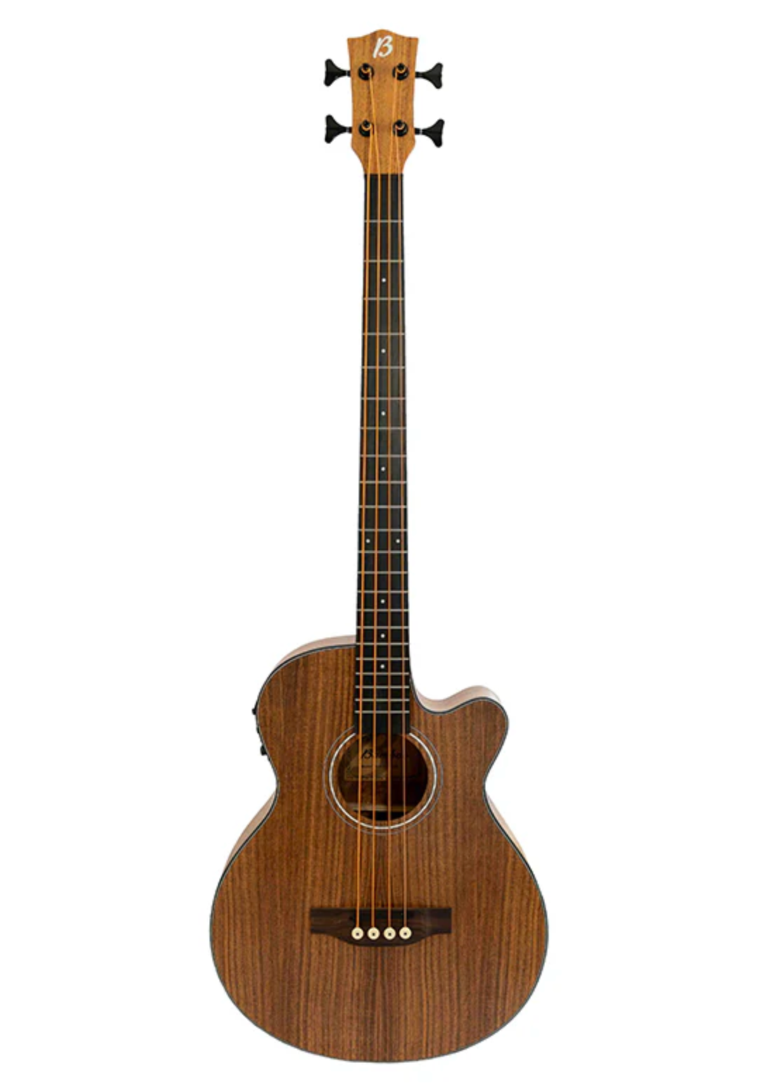 Bajo Electroacustico Madera Koa con Equalizador Incluye Funda y Corte 40"