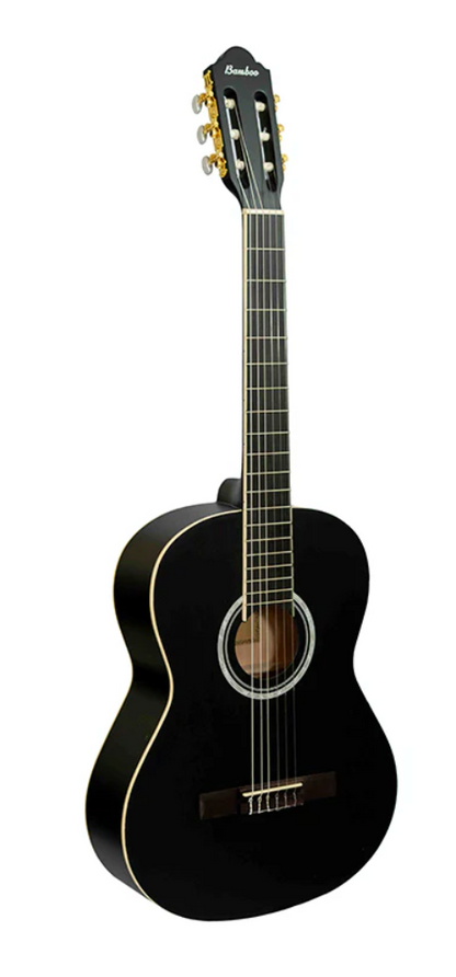 Guitarra Clásica Bamboo Negra Incluye Funda Ar