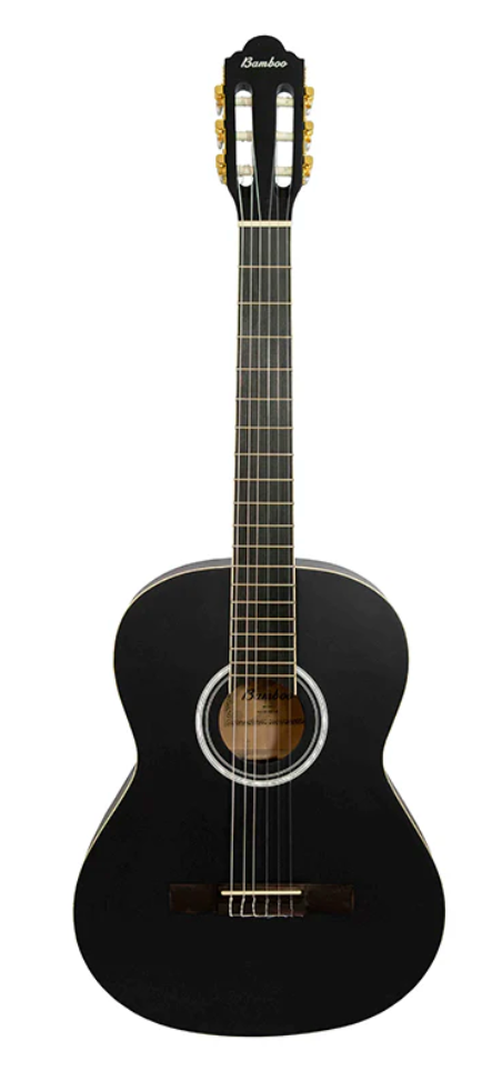 Guitarra Clásica Bamboo Negra Incluye Funda Ar