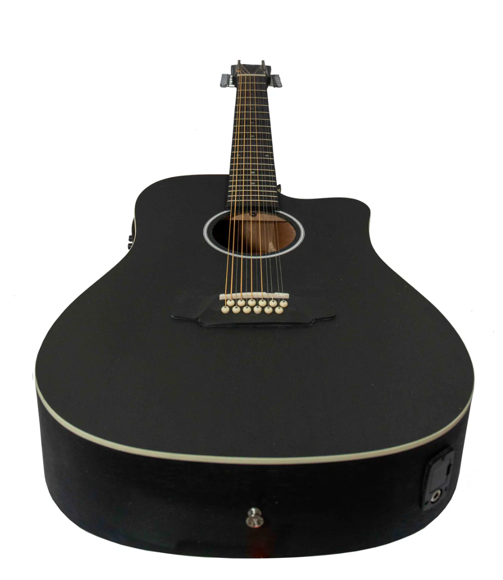 Guitarra Electroacústica de 12 Cuerdas (docerola) Bamboo Incluye Bridge Doctor y Funda Acolchada