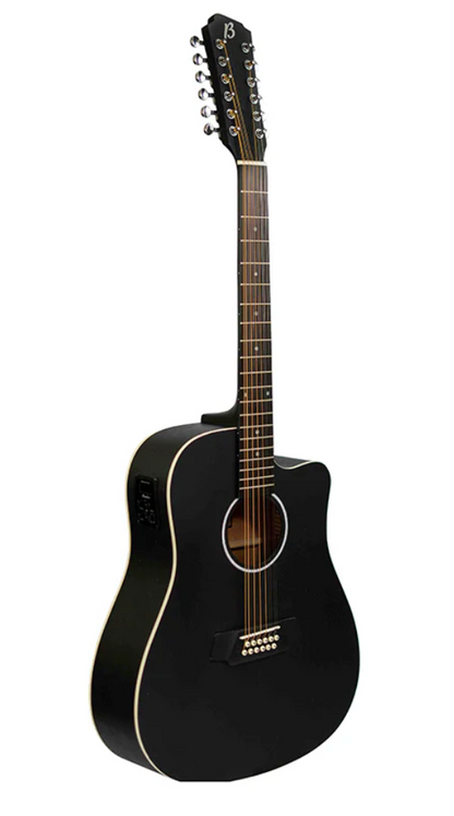 Guitarra Electroacústica de 12 Cuerdas (docerola) Bamboo Incluye Bridge Doctor y Funda Acolchada