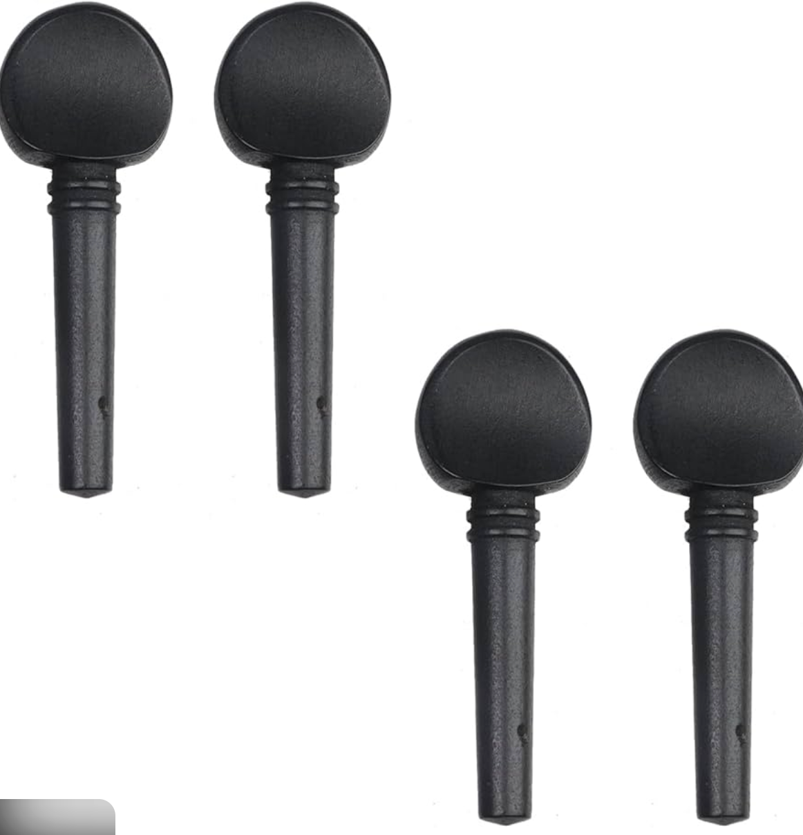 Clavija para Violin 4/4 y 3/4 de Madera Color Negro (jgo 4 Pzas)