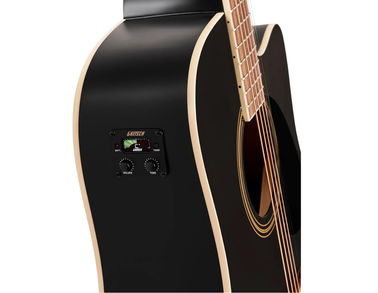 Guitarra Electroacústica Gretsch Prelude D100CE Dreadnought Negro