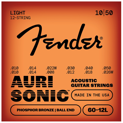 Cuerdas Aurisonic Phosphor Bronze Guitarra Acústica 12 Cuerdas