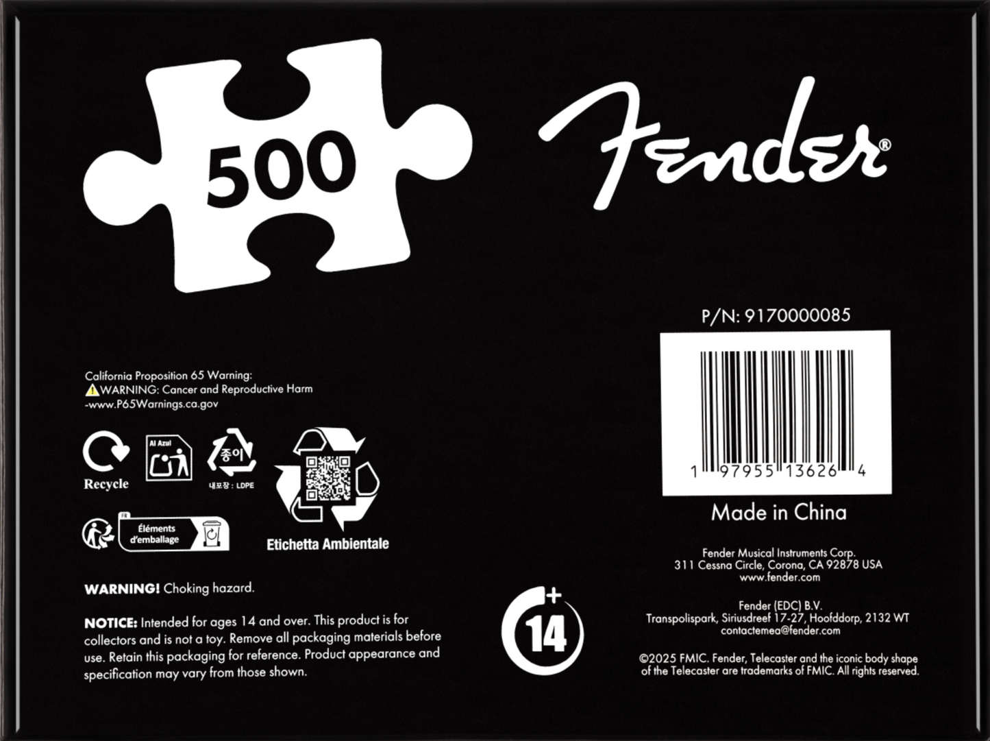 Puzzle Fender Telecaster 75 Aniversario