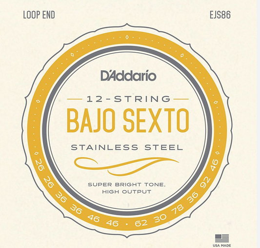 Encordadura Bajo sexto Daddario EJS86