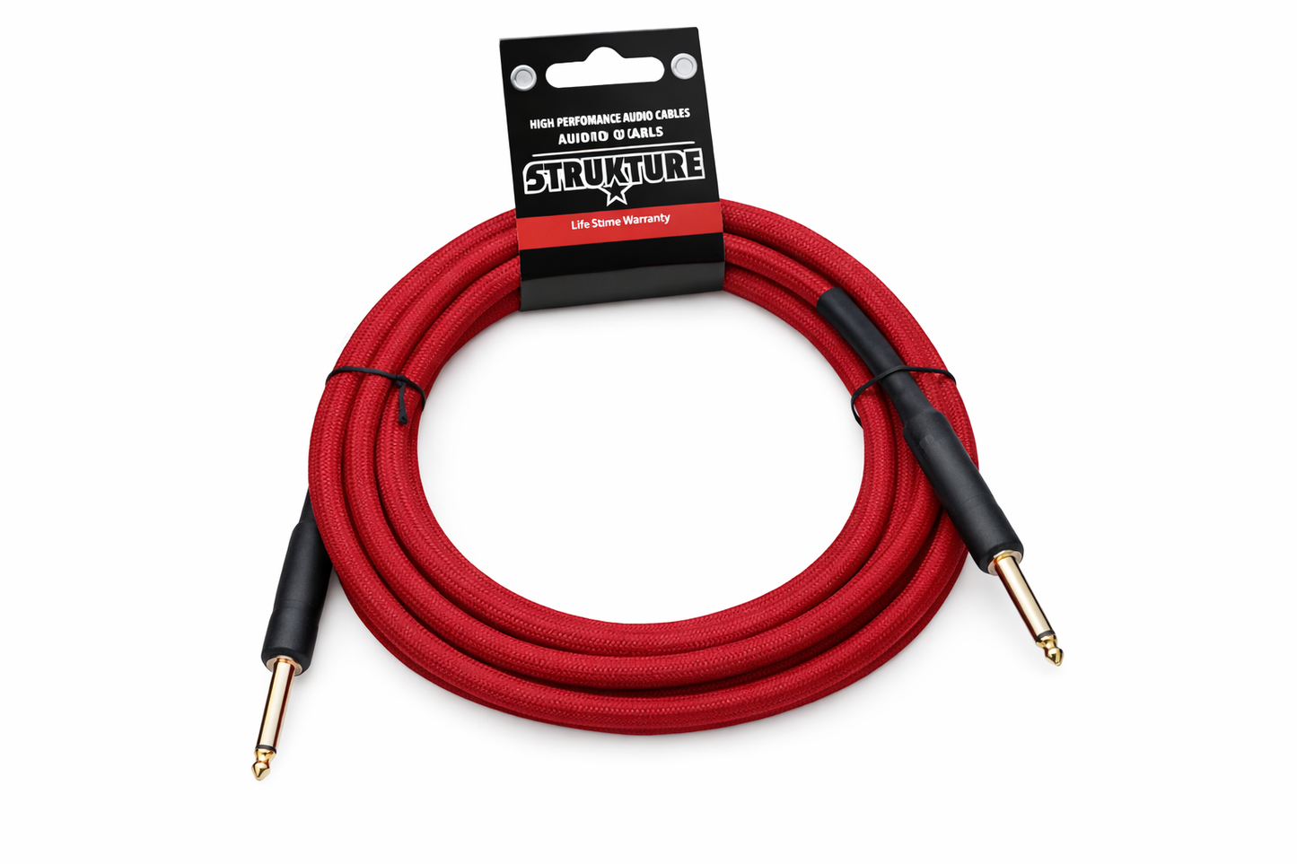 Cable Strukture Rojo para Instrumento Plug 1/4 5.7m