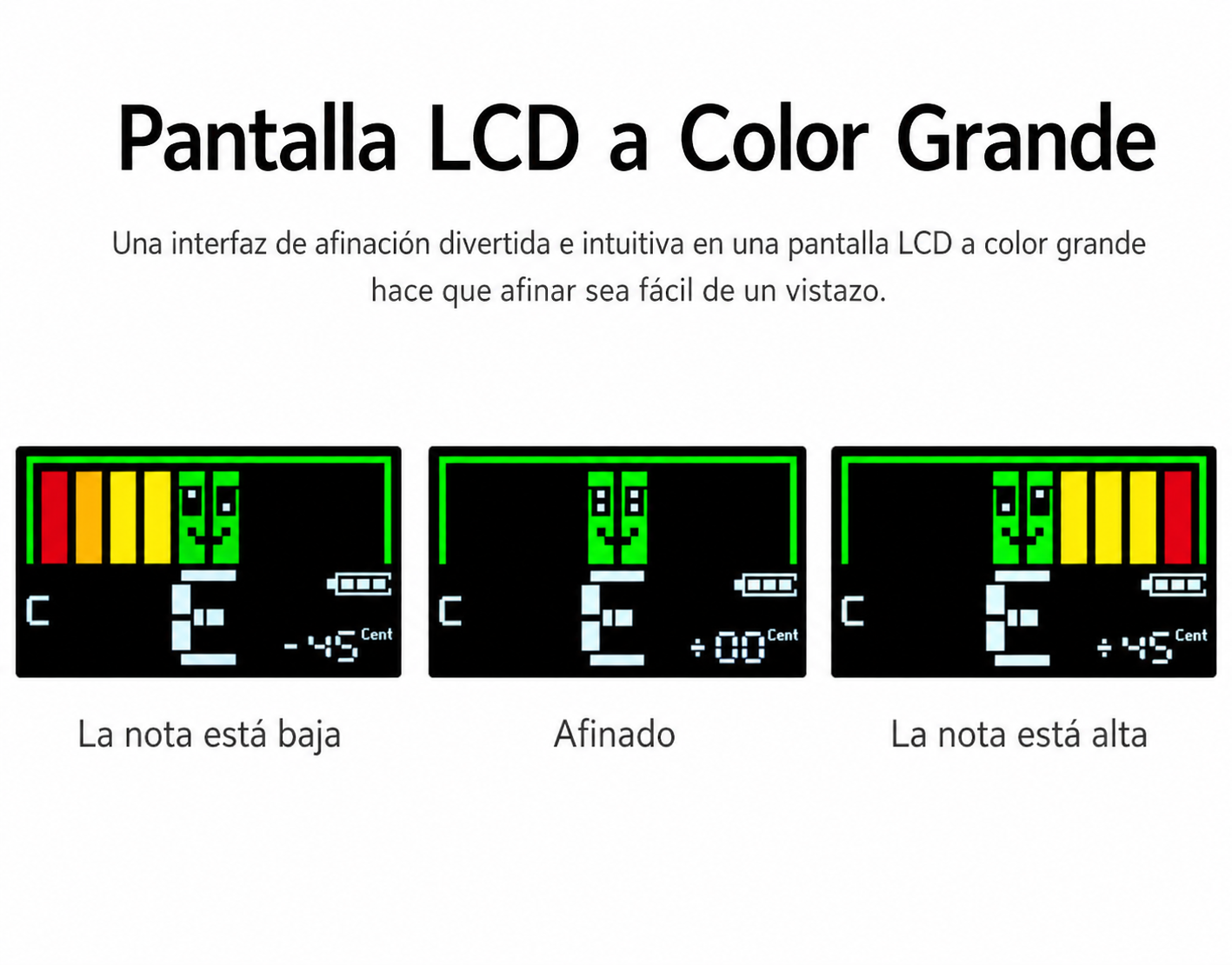 Afinador Digital Cromatico Guit bajo Uku Letu Azul Cherub