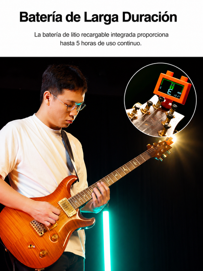 Afinador Digital Cromatico Guit bajo Uku Blanco Cherub