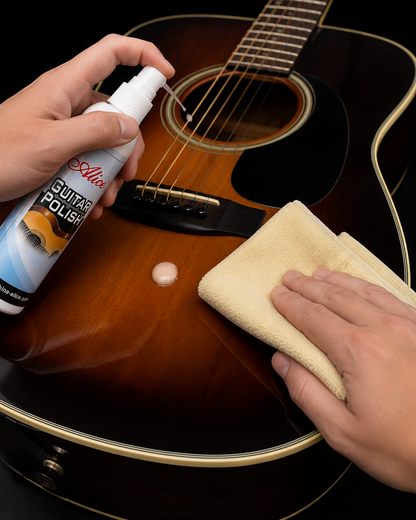 Polish para Guitarra y Bajo, con Encordador y Paño A039po-s