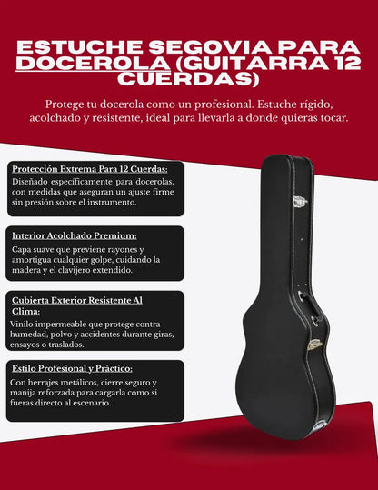 Estuche para Guitarra 12 Cuerdas Segovia