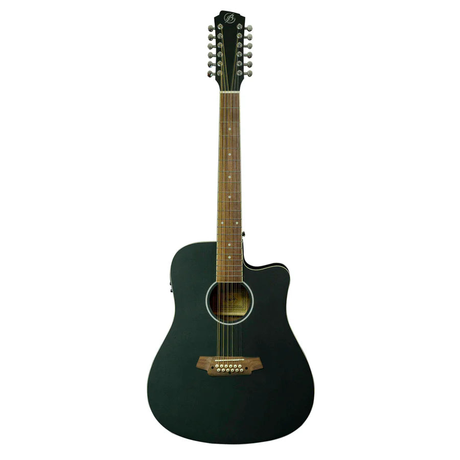 Guitarra Electroacústica de 12 Cuerdas (docerola) Bamboo Incluye Bridge Doctor y Funda Acolchada