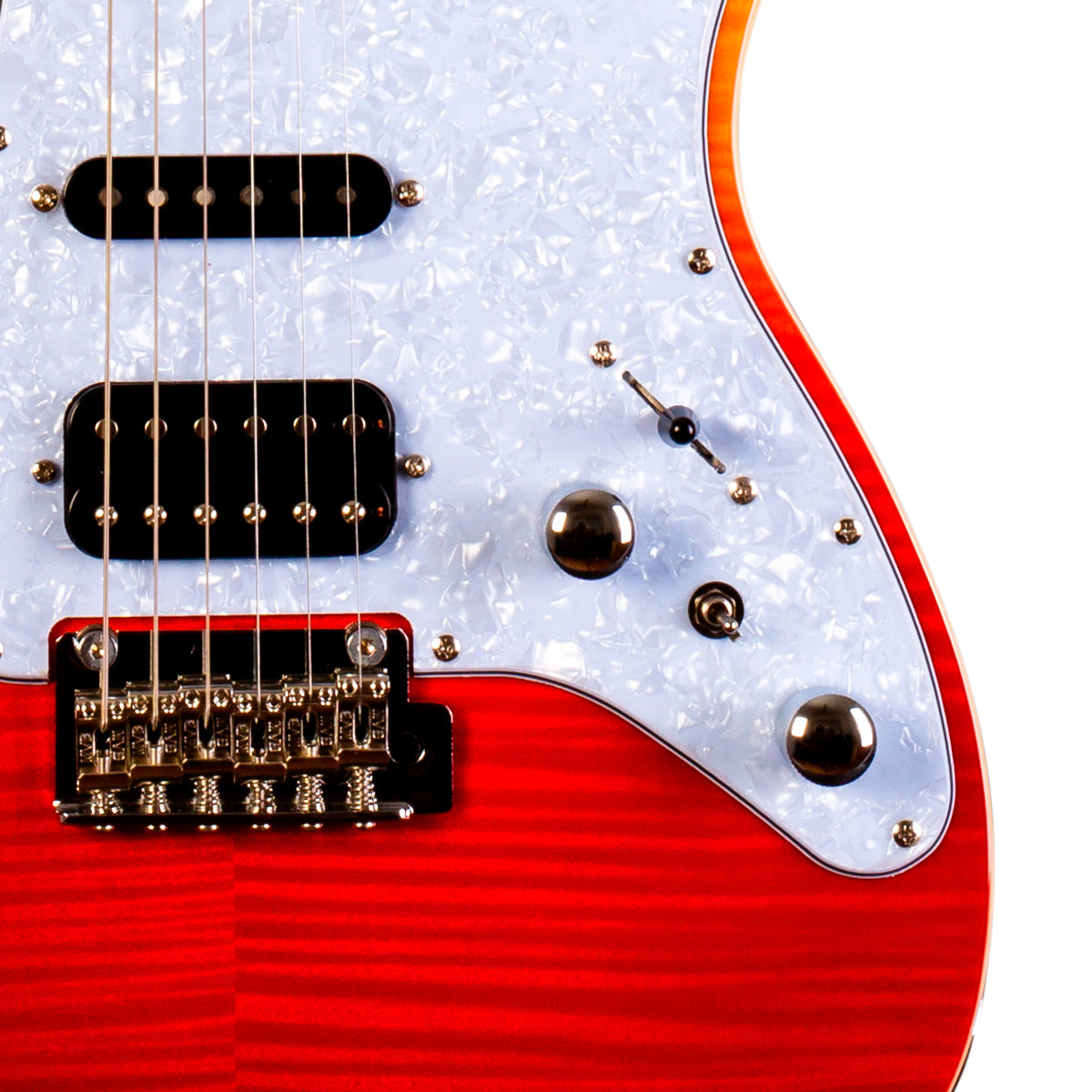 Guitarra Jet Guitars Elect. JS-600 - Rojo Transparente