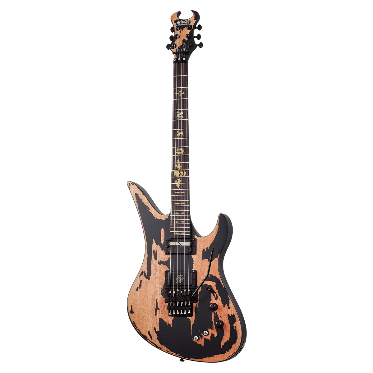 GUITARRA SCHECTER ELECT SYNYSTER GATES CUSTOM-S VINTAGE - DISTRESSED SATIN BLACK