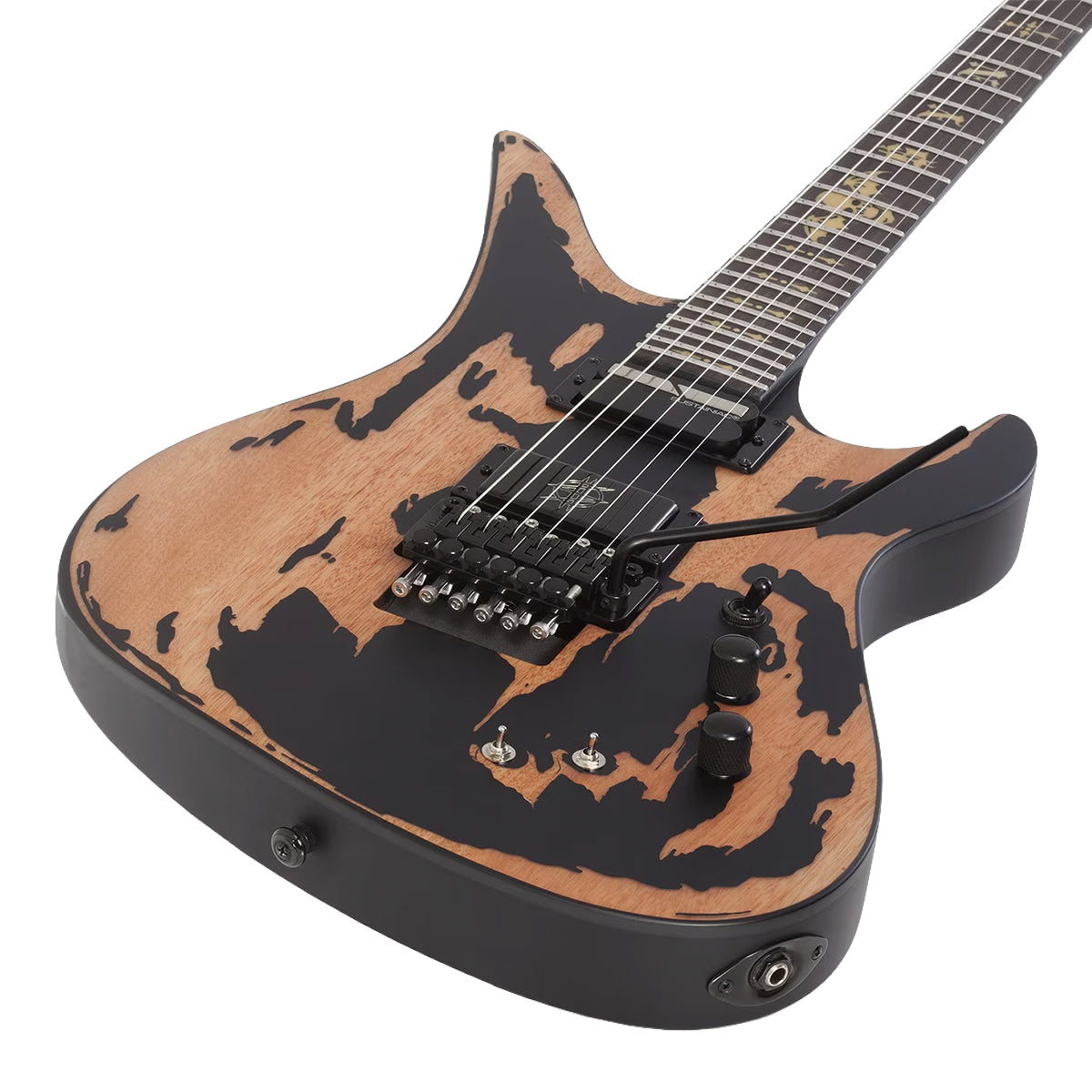 GUITARRA SCHECTER ELECT SYNYSTER GATES CUSTOM-S VINTAGE - DISTRESSED SATIN BLACK
