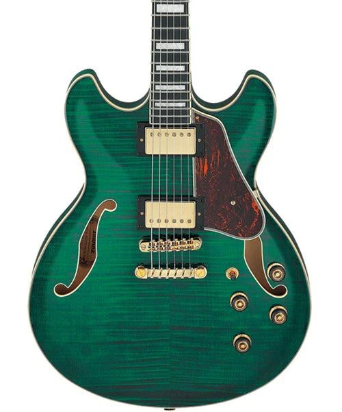 Guitarra Eléctrica Ibanez Artcore Expressionist AS93FM Verde Transparente